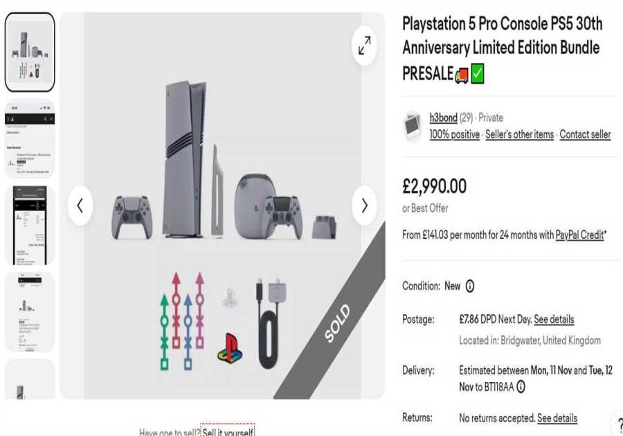 PS5 Pro 30th Anniversary Edition Sold for Thousands by Profiteering Gamers