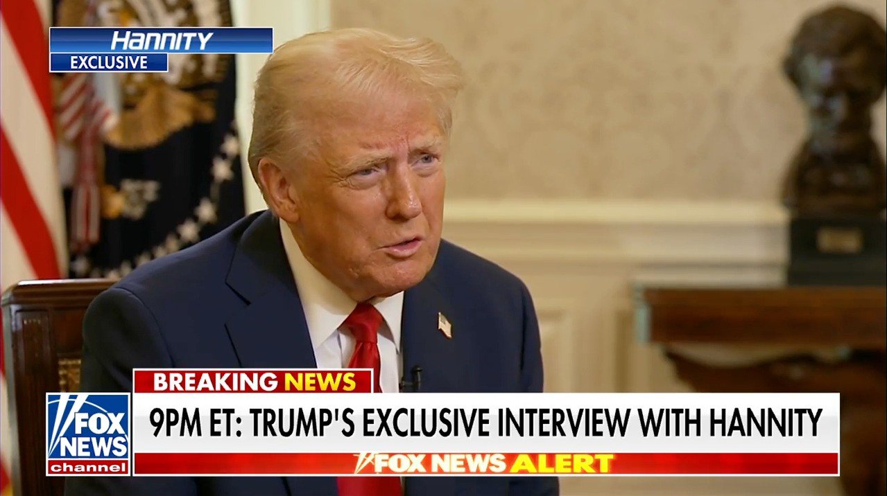 Trump criticizes Biden over family pardons & calls for self-pardon in exclusive Oval Office interview